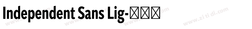 Independent Sans Lig字体转换